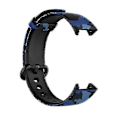 Miniatyrbilde 3 av 5: For Xiaomi Redmi Watch 2 Lite mønstret trykt klokkebånd justerbar silikon smartklokke stropp Blue, Camouflage Blue E Xiaomi Redmi Watch 2 L