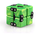 Miniatyrbilde 1 av 5: Infinity Cube Fidget Finger Toy Lindre stress og lindrer angst Avstressende leker som passer for barn og voksne (grønn)