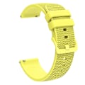 Miniatyrbilde 2 av 5: 18mm Rutete Silikonklokkestropp for Garmin Venu 3s / Forerunner 265s Yellow