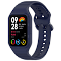 Miniatyrbilde 1 av 5: Enkel justerbar klokkestropp i fleksibel silikon for Xiaomi Smart Band 8 Pro Navy Blue