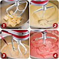 Miniatyrbild 3 av 5: Flatblandare i rostfritt stål för KitchenAid Mixer - Passar 4,5-5 QT Skålar