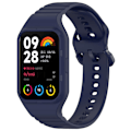Pikkukuva 1 / 5: Xiaomi Smart Band 8 Pro -rannekke, helposti säädettävä, joustava silikoniranneke - punainen Navy Blue