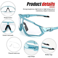 Pikkukuva 4 / 5: Pyöräilylasit Miesten Photochromic Aurinkolasit Naiset Mtb Maastopyörä Polkupyörä color 4
