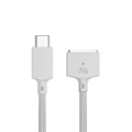 Miniatyrbillede 2 af 5: PD 140W 3 Magnetisk Hurtigoplader Kabel Zinklegering Konverterledning til /Pro A2442/2485/2681, Hvid