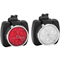 Miniatyrbilde 1 av 5: LED-sykkellys, oppladbart sykkellys foran, 4 lysstyrkemoduser, vanntett støtsikkert USB-lys, for MTB VTC-sykkelcamping (svart)