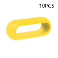 Miniatyrbillede 1 af 3: 10 stk. til Xiaomi Smart Band 8 Pro urrem silikoneholder løkke urrem fastgørelsesring Yellow Xiaomi Smart Band 8 Pr