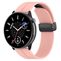 Miniatyrbilde 4 av 5: Magnetisk foldespenne 20mm silikonrem armbåndsur for Huami Amazfit Gtr Mini/ Gts 4/3/2 / Bip 3 Pink