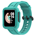 Miniatyrbillede 4 af 5: Passer til Redmi 1/Mi Watch Lite/Redmi 2/Mi Watch2 Lite Monokrom Silikon Integreret Urrem Teal