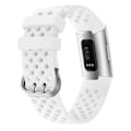 Pikkukuva 2 / 4: For Fitbit Charge 3 / 4 ontto neliömäinen silikoniranneke White