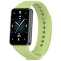 Miniatyrbilde 2 av 5: For Honor Band 9 Watch Band Soft TPU Justerbar Håndleddsrem - Mørkegrønn Lime