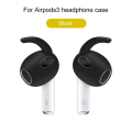 Miniatyrbilde 1 av 5: 2022 New For Airpods 3rd Silikonbeskyttelsesveske Huddeksler Øreputer for Apple Airpod black with ear