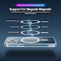 Miniatyrbillede 5 af 5: Til Magsafe Magnetic Case Transparent Beskyttelse Trådløst opladningscover For iPhone 13 Pro