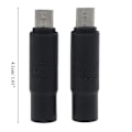 Miniatyrbillede 5 af 5: 4.0x1.7mm/3.5x1.35mm Hunkon til Micro USB Han Jack DC Strømoplader Adapter