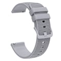 Pikkukuva 2 / 5: 18mm ruudullinen silikonihihna Garmin Venu 3s / Forerunner 265s -kellolle Grey