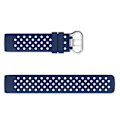 Pikkukuva 4 / 4: For Fitbit Charge 3 / 4 Ontto Neliö Silikonihihna Dark Blue