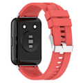 Miniatyrbilde 1 av 5: For Huawei Watch Fit 2 Hurtigutløselig Rem i Silikon Sportsarmbånd 20mm Rem med Spenne Red