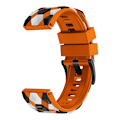 Miniatyrbild 3 av 5: Silikonarmband med fotbollsmönster för Garmin Fenix 7/Descent G1/Epix Gen2, 22 mm TPE-klockarmband Orange