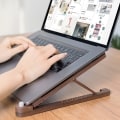 Miniatyrbilde 2 av 5: Wood bærbar stativ Sammenleggbar 8 nivåer Høydejusterbar bærbar bærbar holder Datamaskinstøtte for MacBook Air Pro 11-17 yellow