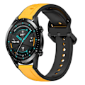 Miniatyrbild 1 av 4: Konvex Loop Silikonarmband för Huawei Watch GT2 42mm Yellow Black
