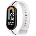Miniatyrbild 5 av 5: Mjukt silikonarmband för Xiaomi Smart Band 8 Tvåfärgad justerbar handledsrem med spänne/Gul F Xiaomi Smart Band 8