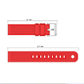 Miniatyrbilde 3 av 5: 20mm Striper Tekstur Silikon Rem for Garmin Vivoactive 3 Justerbar Remstropp Red E Garmin Vivoactive 3