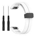 Miniatyrbillede 1 af 5: Sort spænde 20mm silikone urrem til Garmin Fenix 7s/7s Pro/instinct 2s/fenix 6s urrem White