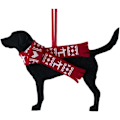Miniatyrbillede 1 af 5: Julepynt, Sorte Retriever Gaver, Juledekoration til Hund, Jul B