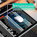Miniatyrbild 2 av 5: Excel Kortkommandoer Musmatta, Utökad Stor Fusk Musmatta, PC Kontor Kalkylblad Tangentbord Matta, Halksäker Sydd Kant 400*900*2Mm Css 3