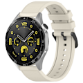 Pikkukuva 4 / 5: Huawei Watch GT 4 / Garmin Venu 2 -älykellolle 22 mm:n pehmeä silikoniranneke Starlight
