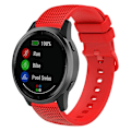 Miniatyrbilde 5 av 5: 18mm Rutete Silikonurrem for Garmin Venu 3s / Forerunner 265s Red