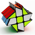 Pikkukuva 1 / 5: Tuulimylly Magic Cube 3X3 Musta Pyörä Fenghuolun Kierrepeli 3X3X3 Nopeuskuutiopeli