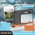 Miniatyrbilde 5 av 5: Retro Ccd-kortkamera, inngangsnivå Dslr-kamera, 4K dobbeltkamera komplementær belysning svart