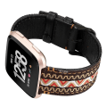 Miniatyrbilde 3 av 5: For Fitbit Versa etnisk stil klokkebånd i ekte skinn LEQ Bohemia