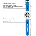Miniatyrbild 2 av 4: Mjukt silikonersättningsarmband för watch för Garmin Approach S2 / S4 Blue
