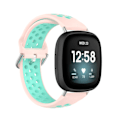 Pikkukuva 1 / 4: Kaksiväri silikoniranneke Fitbit Versa 3:lle Pink Water Duck