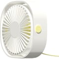 Miniatyrbillede 1 af 3: Bordventilator - 3 hastigheder 360° justerbar (hvid)