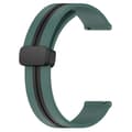 Silikonklokkebånd for Huawei GT2 Pro Olive Green   Black