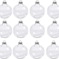 Miniatyrbillede 5 af 5: 36 stk Klar Plast Kugle Kugle Kugle Fyldbar Juletræ Ornament Xmas 54pcs