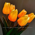 Miniatyrbillede 2 af 3: LED Tulipan Sengelampe til skrivebord - sikker læselampe til bryllup eller Valentinsdag H
