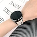 Miniatyrbilde 4 av 5: For Huawei Watch GT 3 42mm/ GT 3 Pro 20mm PU Lærrem Stropp Hulldesign Klokkestropp Starlight