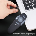 Miniatyrbilde 2 av 5: USB Wireless Presenter Powerpoint Clicker Presentasjon Fjernkontrollpenn