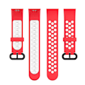 Miniatyrbillede 3 af 5: Dual-Color Hollow Silicone Watchband Rem til Xiaomi Redmi Watch 2 E Other Xiaomi Models