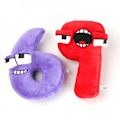 Pikkukuva 5 / 5: Alphabet Lore Pehmolelut 0-9 Numeroeläimet Pehmolelut Numerolohkonukke lapsille Lapsille Joululahja RBW C
