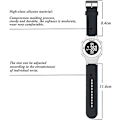 Miniatyrbillede 2 af 4: Blød silikone erstatningsurrem til Garmin Approach S2 / S4 Black