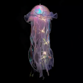 Miniatyrbillede 2 af 3: Jellyfish Lille Nattelys Realistisk Soveværelse Lys Lampe DIY til Værelse Dekoration Purple