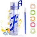 Miniatyrbillede 1 af 5: 650 ml Luftflaske med 5 tilfældige smagspods, 0 sukker, BPA-fri Blue