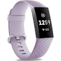 Miniatyrbilde 1 av 5: Vanntett erstatningsklokkerem Fitness Sport Band Armbånd Kompatibel med Fitbit Charge 4 / Fitbit Charge 3 Se- Multi Color Small Lavender