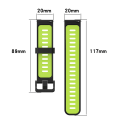 Miniatyrbilde 4 av 4: 20 mm silikonklokkerem for Garmin Venu 2 Plus Pink White
