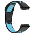 Miniatyrbillede 4 af 5: For Xiaomi Redmi Watch 3 Lite / Watch 3 Active Bicolor Watch Bands Silikone Hurtigudløselig Udskiftningsurrem Black Blue