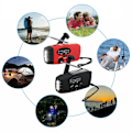 Miniatyrbilde 3 av 5: Emergency Solar Hand Crank Am/fm Weather Radio Led Lommelykt Lader Black